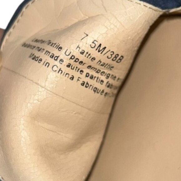 karl lagerfeld blue suede shoes black velvet bows silver mirrored heels … - Picture 3 of 6